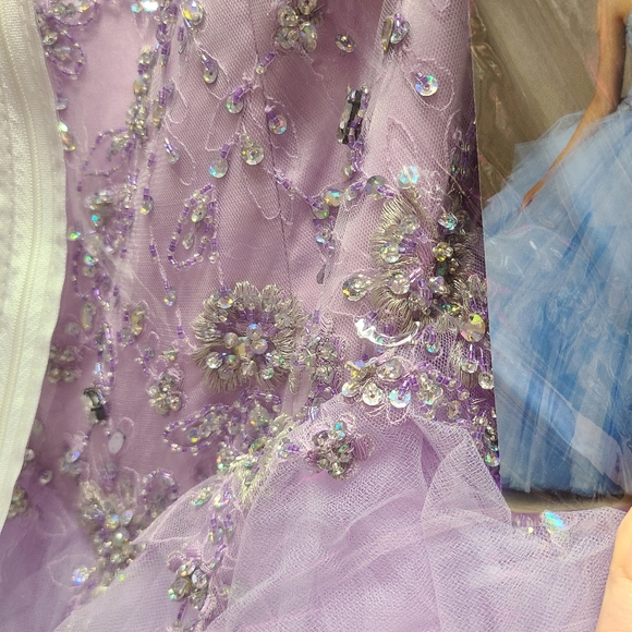 Light Purple Tulle Fairy Gown - Picture 10 of 11